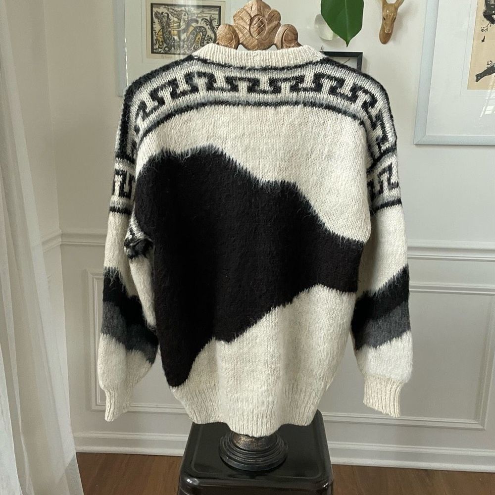 Vintage Paititi Woolens Co Juneau Alaska Geometric Cardigan S - Picture 5 of 7
